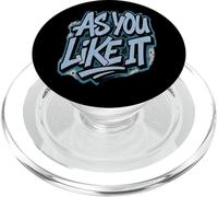 Distressed As You Like It Shakespeare Comedy Play Title Meme PopSockets PopGrip pour MagSafe