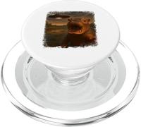 Distressed Baby Hippo UFO Selfie with Invasion Alien Humor PopSockets PopGrip pour MagSafe