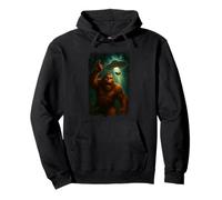 Distressed Bigfoot and Cow UFO Selfie Invasion Alien Humor Sweat à Capuche