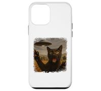Distressed Cat UFO Selfie with Funny Alien Sarcastic Novelty Coque pour iPhone 12 Mini