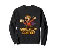 Distressed Coffee Kingdom Richard Third Shakespeare Citation Sweatshirt