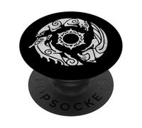 Distressed Crimson Desert Symbol of Pywel Design for Gamers PopSockets PopGrip Adhésif