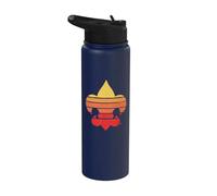 Distressed Fleur-De-Lis Retro 80's / 90's Scouting America Stainless Steel Insulated Water Bottle