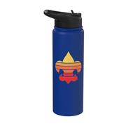 Distressed Fleur-De-Lis Retro 80's / 90's Scouting America Stainless Steel Insulated Water Bottle