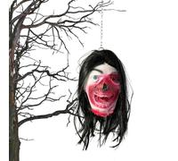 Distressed Head Halloween Prop - Décoration effrayante, LaTex | Accessoire d'horreur réaliste, matériau doux respirant pour Halloween Party Nightclub Masquerade Christmas Carnival Haunted House Displa