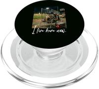 Distressed I Live Here Now Otter Baseball Animal Mignon PopSockets PopGrip pour MagSafe