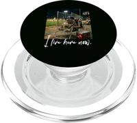 Distressed I Live Here Now Sloth Baseball Animal Mignon PopSockets PopGrip pour MagSafe