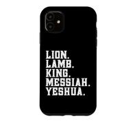 Distressed Lion Lam King Messiah Yeshua Christian Bible Coque pour iPhone 11