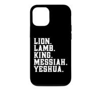 Distressed Lion Lam King Messiah Yeshua Christian Bible Coque pour iPhone 12/12 Pro