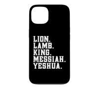 Distressed Lion Lam King Messiah Yeshua Christian Bible Coque pour iPhone 13