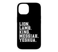 Distressed Lion Lam King Messiah Yeshua Christian Bible Coque pour iPhone 14