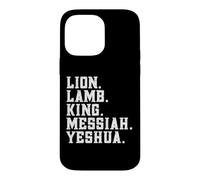 Distressed Lion Lam King Messiah Yeshua Christian Bible Coque pour iPhone 14 Pro Max