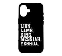 Distressed Lion Lam King Messiah Yeshua Christian Bible Coque pour iPhone 16