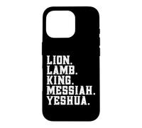 Distressed Lion Lam King Messiah Yeshua Christian Bible Coque pour iPhone 16 Pro