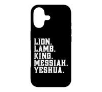 Distressed Lion Lam King Messiah Yeshua Christian Bible Coque pour iPhone 17