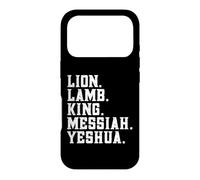 Distressed Lion Lam King Messiah Yeshua Christian Bible Coque pour iPhone 17 Pro