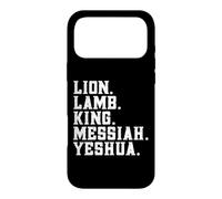 Distressed Lion Lam King Messiah Yeshua Christian Bible Coque pour iPhone 17 Pro Max