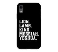 Distressed Lion Lam King Messiah Yeshua Christian Bible Coque pour iPhone XR