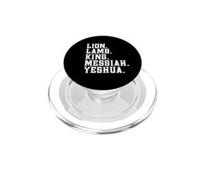 Distressed Lion Lam King Messiah Yeshua Christian Bible PopSockets PopGrip pour MagSafe