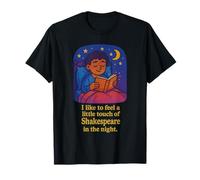 Distressed Little Touch Shakespeare Night Henry Fifth Citation T-Shirt