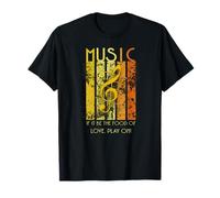 Distressed Music Food Love Play Twelfth Night Shakespeare T-Shirt