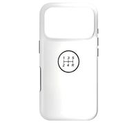 Distressed Retro 80s Gear Shift 5-Speed Straight Car Lover Coque pour iPhone 17 Pro