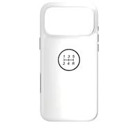 Distressed Retro 80s Gear Shift 5-Speed Straight Car Lover Coque pour iPhone 17 Pro Max