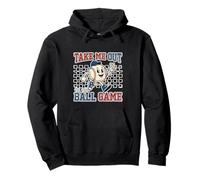 Distressed Take Me Out to The Ball Game for Retro Baseball Game Sweat à Capuche