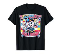 Distressed Take Me Out to The Ball Game for Retro Baseball Game T-Shirt