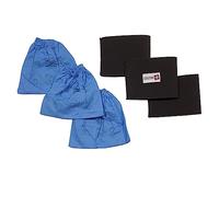 Distri+ - 3 Filtres Mousse Compatible (Alternative pour réf d'origine 45120275) + 3 Pochettes filtrantes pour Aquavac, EWT, Pa