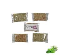 Distri+ - Granulés parfumés Menthe/Eucalyptus pour aspirateurs - Pochette de 5 sachets de 10g