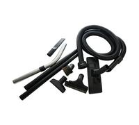 Distri+ - Kit Complet 8 Accessoires diamètre 32 mm pour aspirateur - sols durs et Tapis - Flexible, coude, Tubes, combiné, suceur, Brosse Ronde - Compatible avec Numatic et multimarques
