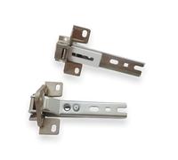 Distri+ - Lot de 2 charnières de réparation pour réfrigérateur/congélateur encastrable - compatible avec Bosch, Siemens, Neff, De Dietrich, Gaggenau, Elektra - alternative réf. 00268698