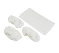 Distri+ - Lot de 3 serpillères EasyFix + 3 bonnettes microfibre pour nettoyeur vapeur- compatible avec Karcher SC1, SC2, SC3, SC4, SC5 - Réf. 2.863-259.0 & 2.863-270.0 - pour sols et surfaces dures