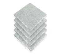 Distri+ - Lot de 5 filtres d'air pour Moteur d'aspirateur - Universel - découpable - 15 x 15 cm - Compatible avec Philips FC8380, Mobile Plus, FC9100 série