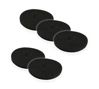 Distri+ - Lot de 5 Superpads Noir 432 mm (17") - disque de nettoyage de base pour monobrosse et autolaveuse - entretien régulier des sols