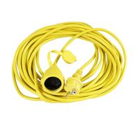Distri+ - Rallonge prolongateur Jaune H05VVF 3 * 1.5 mm² - 12,5 m