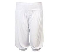 Distributed By WHOOSH Clothing. Alibaba Harem Baggy Pants 3/4 Court Jambes - Blanc - 54