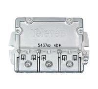 Televes Répartiteur 543702 EMC 4D Acier inoxydable 1 unité