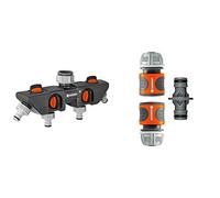Distributeur 4 Voies de Gardena : Possibilité de Raccorder jusqu'à 4 Appareils au Robinet & Nécessaires d'Arrosage de Gardena : Raccords pour Extension de Tuyau 13 mm (1/2") et 15 mm (5/8")