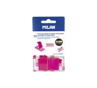 Distributeur 50 Marque-Pages Translucides Rose Fluo