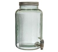 AltoBuy Distributeur à Boisson 5L en Verre bleuté avec Robinet