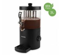 H.Koenig Distributeur à Chocolat Chaud Acier inoxydable SHK802, 1200W, Cuve amovible de 3L, Thermotast réglabable, Maintien au chaud, Système anti-goutte, Compatible Lave-vaisselle