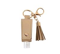Distributeur à main portable en cuir synthétique pour trousse, porte-clés, distributeur de savon, bouteilles à main Outdoo 30 ml