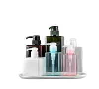 Distributeur à Pompe pour Douche Square Clear Bottle Liquid Soap Whipped Mousse Points Bottling Shampoo Lotion(Green,650mL)