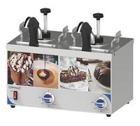 Distributeur à sauce avec pompe et bec chauffant double CDSPBC2