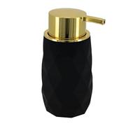 Distributeur à Savon ou Lotion Noir et Doré 210 ML - TENDANCE