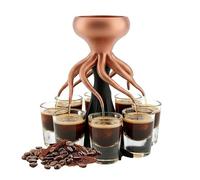 Distributeur À Shots Alcool | Verseur Fantaisie 8 Shots Imprimé En 3D,Distributeur Poulpe Pour Alcool Et Boissons | Pour Mariage, Fête, Réunion, Anniversaire, Cocktail, Whisky, Vodka Et Tequila