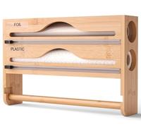 Distributeur Aluminium Et Film Alimentaire avec Porte Sopalin Cuisine, Distributeur Film Alimentaire avec Coupeur, Derouleur Papier Alimentaire Sopalain, Film, Alu, Papier De Cuisson B,Two-Gang