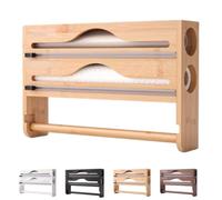 Distributeur Aluminium Et Film Alimentaire avec Porte Cuisine, Distributeur Film Alimentaire avec Coupeur, Derouleur Papier Alimentaire, Film, Alu, Papier De Cuisson